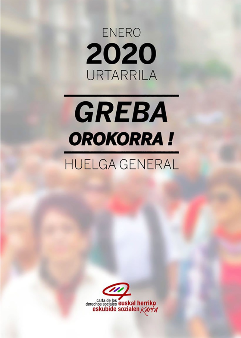 huelga general pensiones greba orokorra pentsioak